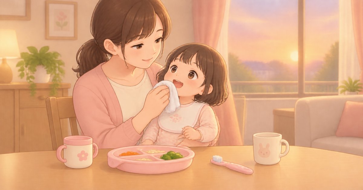 食後すぐの拭き取りだけで大丈夫？子どもの虫歯予防の境界線